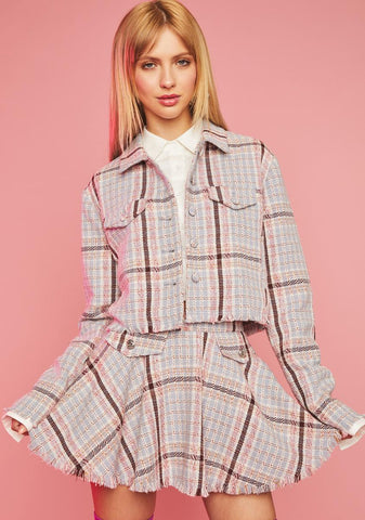 Top Marks Tweed Moto Jacket