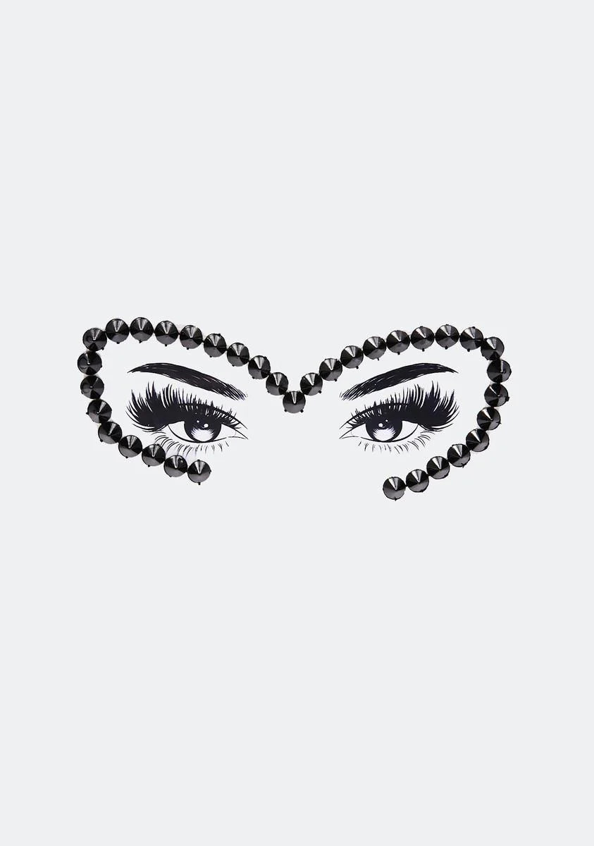 Night Bad Ass Spikes Face Jewels