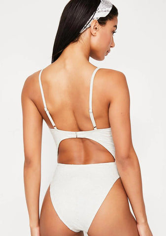 Angel Tie Front Cheeky One Piece Bikini