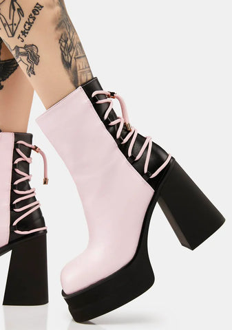 Ahariah Lace-Up Platform Boots