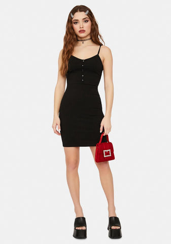 Night What Goes Around Button Up Tank Dress