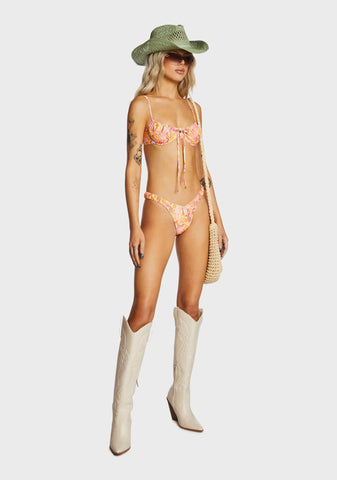 Retro Y Thong Bikini Bottom - Bahama Rama