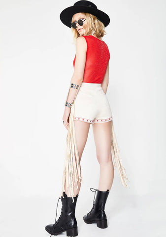 Desert Bloom Embroidered Shorts