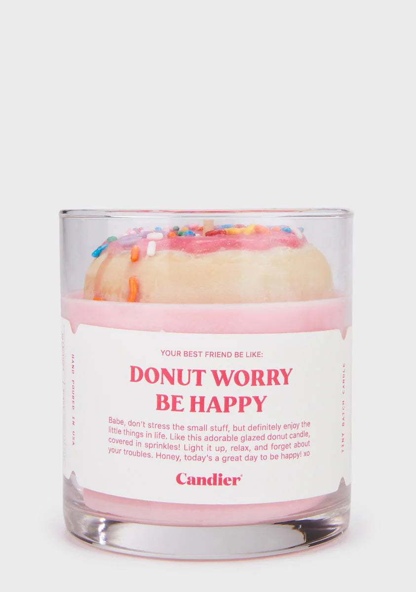 Donut Worry Candle