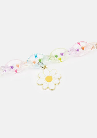 Daisy Chained Flower Chain Necklace