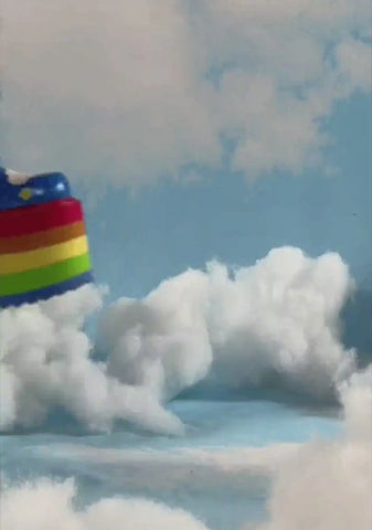 Up And Away Platform Boots - Rainbow