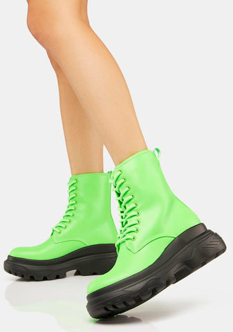 Up To Speed Combat Boots