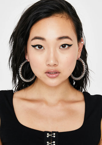 Absolute Boss Hoop Earrings