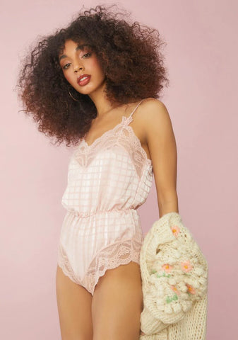 Rose Cup Of Tea Satin Teddy