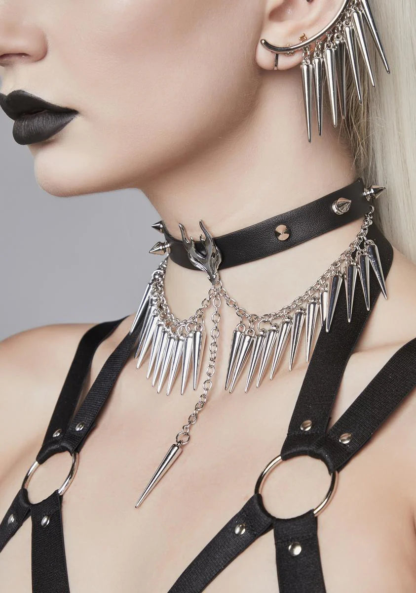 Blind Dragon Spiked Choker