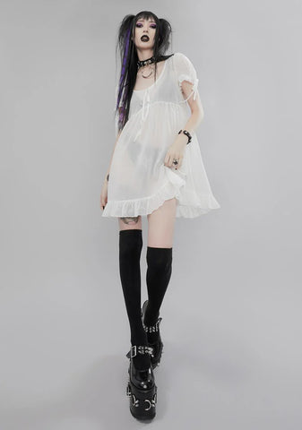 Wayward Romance Chiffon Babydoll Dress