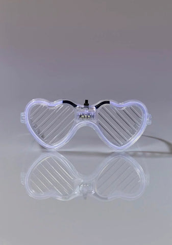 Party Rockers Light Up Heart Glasses
