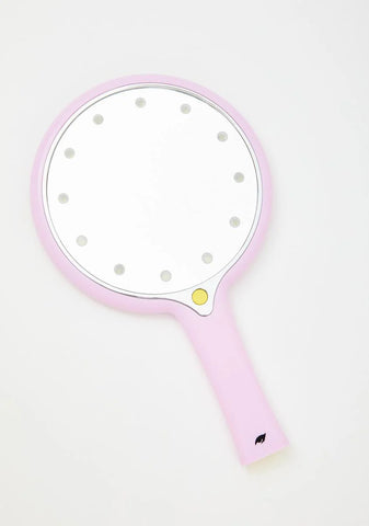 Lavender LED Light Hand Mirror