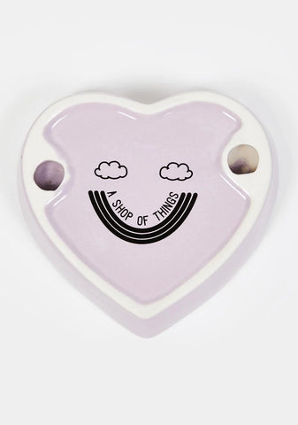 Checkerboard Heart Ash Tray