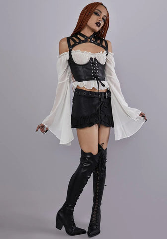 Mysterious Chemistry Off Shoulder Top