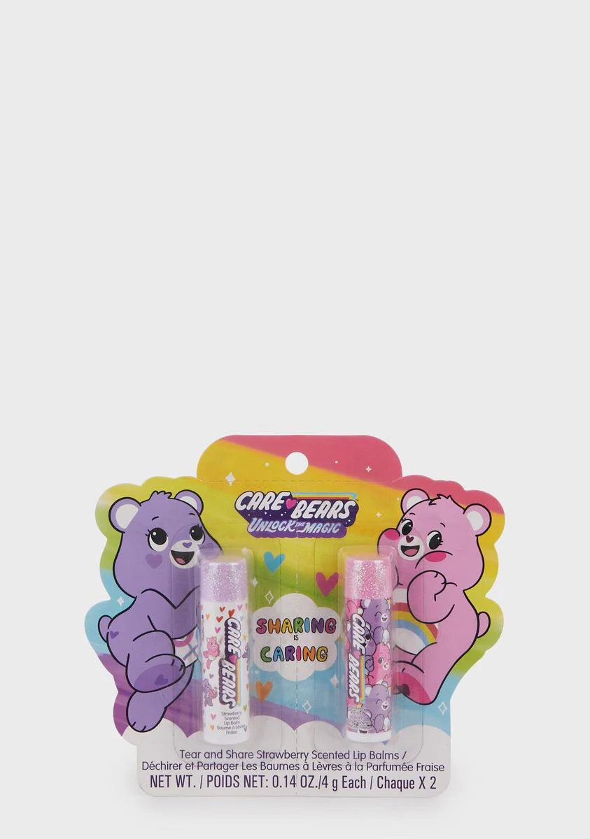 Tear And Share Care Bear Lip Balms