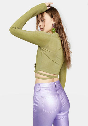 Don't Hold Your Breath Wrap Top