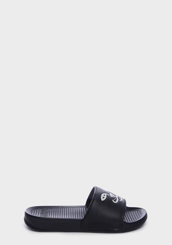 Black Lord Nermal Face Slides