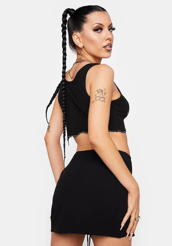 Onyx Cute Status Ruched Skort