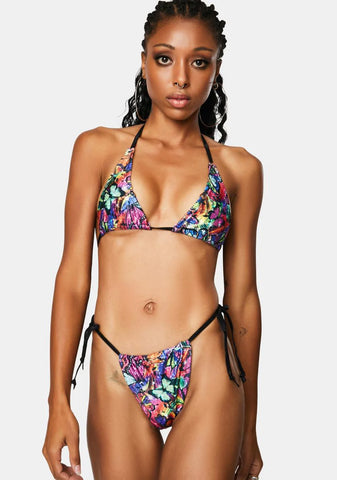 Rainbow Butterfly Kini Set