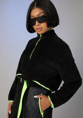 None Of Ur Business Teddy Pullover