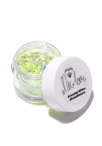 Yellow Canary Glitter Pot