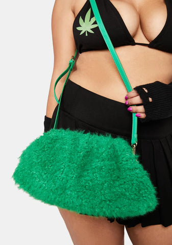 Compatible Green Teddy Clutch Bag