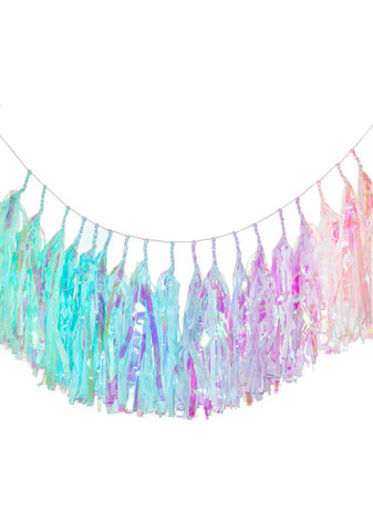 Mermaid Rainbow Tassel Banner