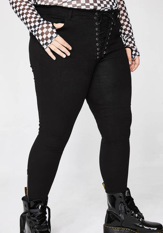 Bad Mannerz Lace-Up Pants