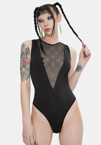 Hot Boxed Mesh Plunge Teddy