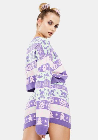 Eclipse Daze Cropped Sweater