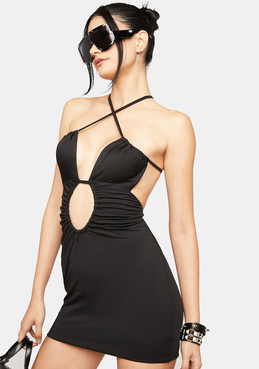 Noir While We're At It Mini Dress