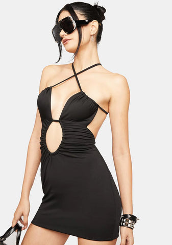 Noir While We're At It Mini Dress