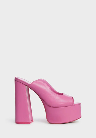 Pink Walt Platform Heels