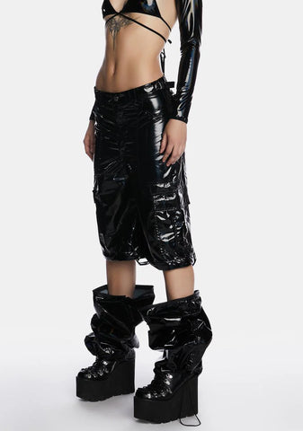 Wicked Rave Action Holographic Cargo Pants