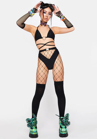 Black Buckle Bottoms