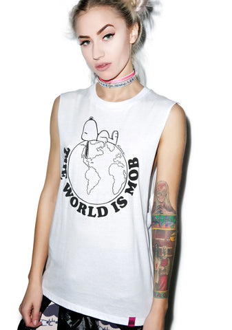 The World Is Mob Muscle Tee - Black