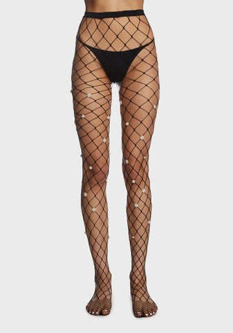 Onyx Stay Classy Fishnet Tights