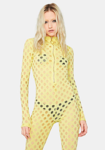 Electric Lavish Lush Fishnet Jumpsuit