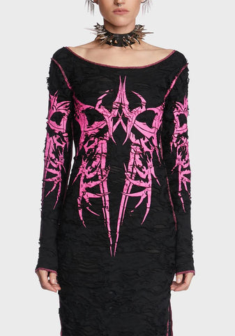 Always Hardcore Shredded Maxi Dress