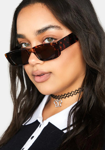 Tortoise Under The Palms Cat Eye Sunglasses