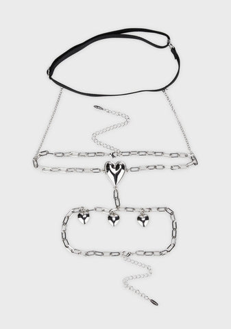 Heart Ablaze Thigh Chain