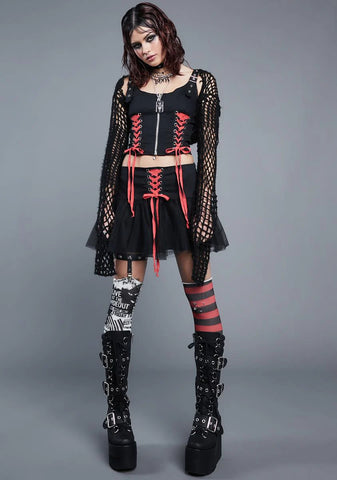 Souls Aflame Lace-Up Tank