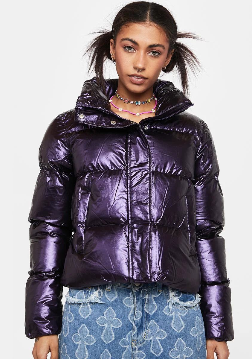 Violet Coco Puffer Jacket
