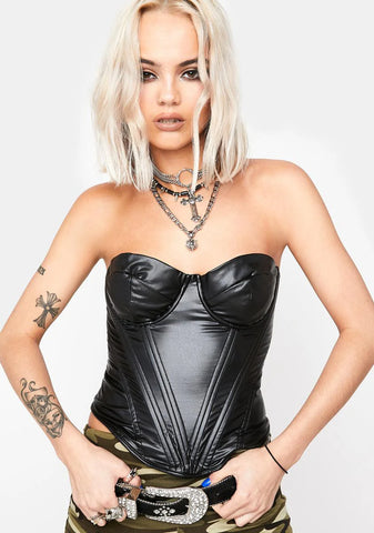Wicked Jet Set Life Corset Top