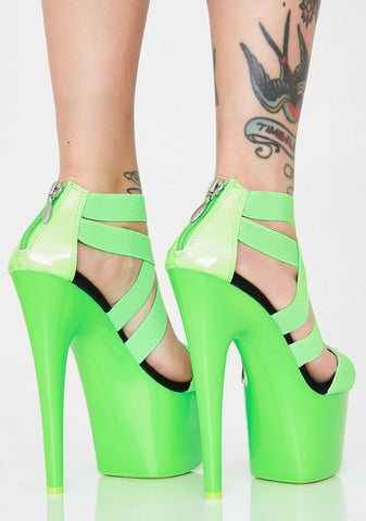 Atomic Tease UV Platform Heels
