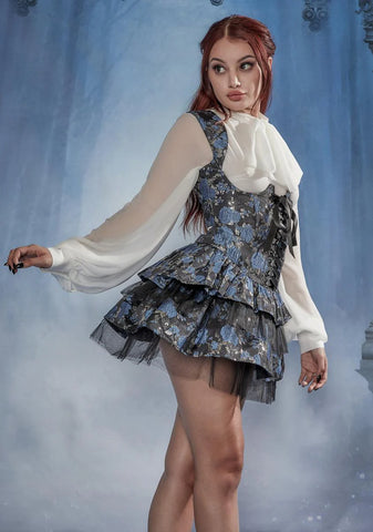 Fanged Faerie Brocade Underbust Corset