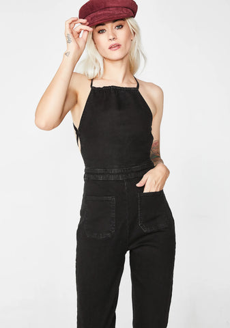 Honor Roll Denim Jumpsuit