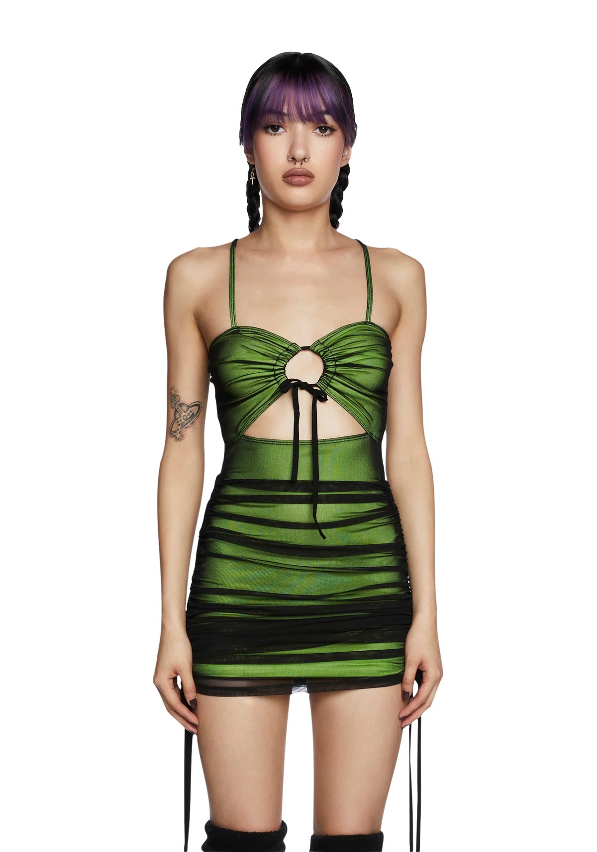 More Than Friends Mini Dress - Green