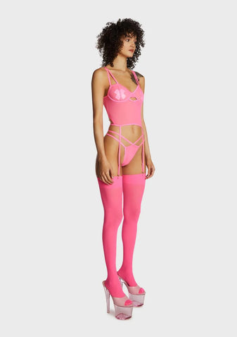 Shine Bright Neon Lingerie Set